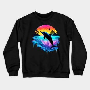 Dolphin Silhoutte Crewneck Sweatshirt